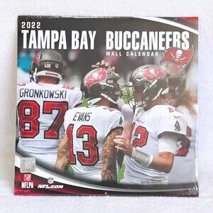 Sealed 2022 Full 12"x12"12 Month NFL Tampa Bay Buccaneers Wall Calendar BNIP!!